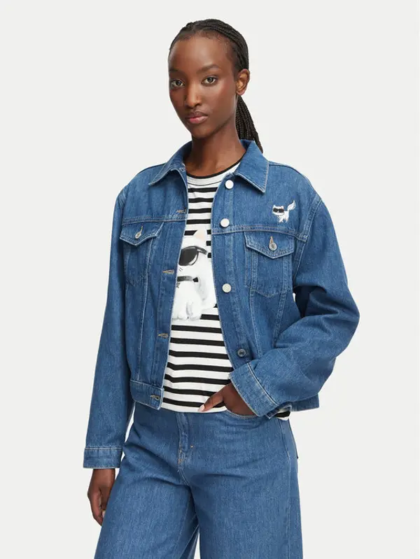 Karl Lagerfeld KARL LAGERFELD Traper jakna B3W14010 Plava Regular Fit