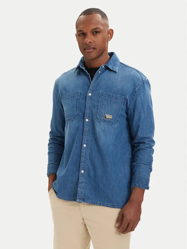 Karl Lagerfeld KARL LAGERFELD traper košulja 605903 562876 Plava Regular Fit