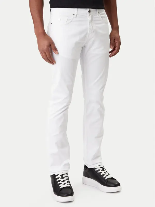 Karl Lagerfeld KARL LAGERFELD Traperice 265501 561805 Bijela Slim Fit