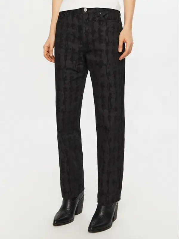 Karl Lagerfeld KARL LAGERFELD Traperice A1W10015 Crna Relaxed Fit