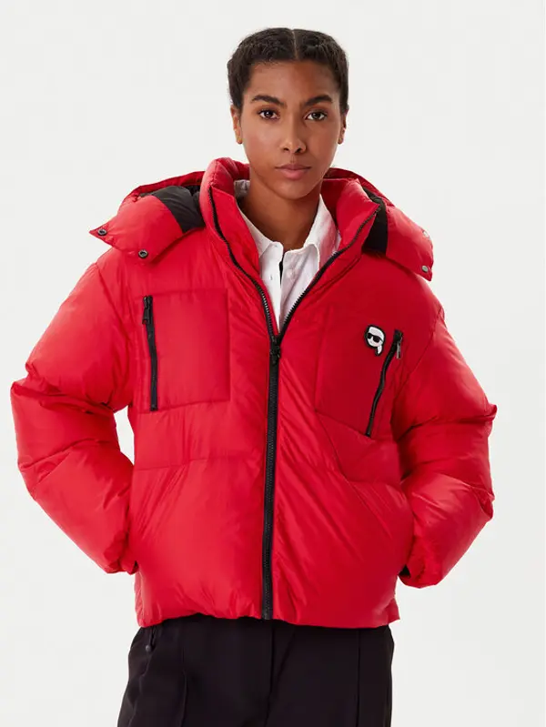 Karl Lagerfeld KARL LAGERFELD Zimska jakna A3W15020 Crvena Regular Fit