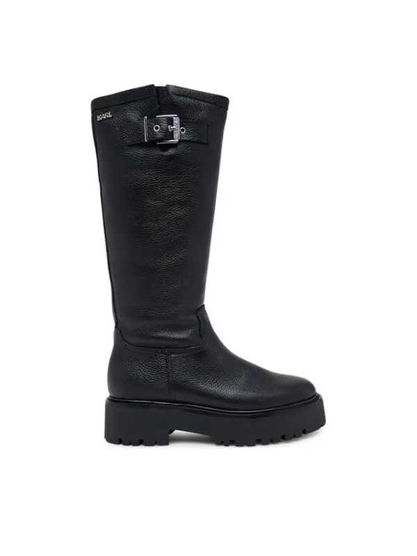 Karl Lagerfeld KARL LAGERFELD Zimske čizme Burly Biker KL43490W Crna