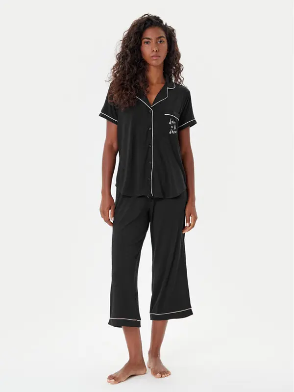 Kate Spade Kate Spade Pidžama KSI21506 Crna Regular Fit