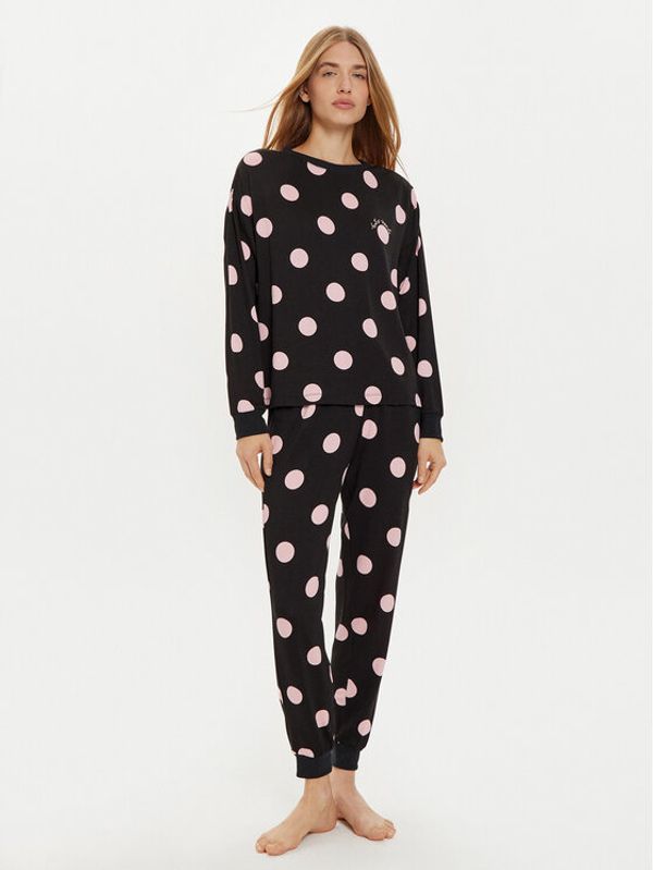 Kate Spade Kate Spade Pidžama KSI92714 Crna Regular Fit