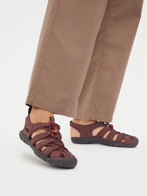 Keen Keen Sandale Clearwater Cnx Lleather 1025088 Tamnocrvena