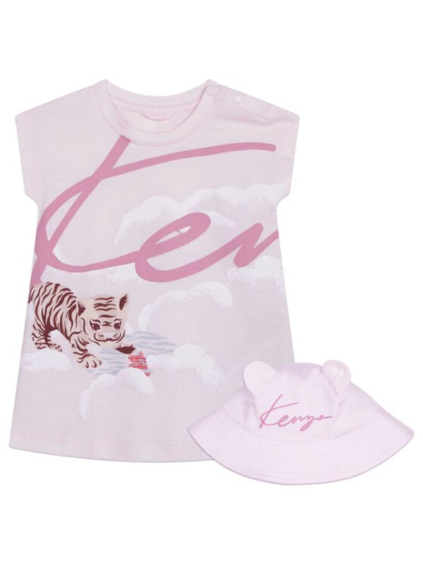 Kenzo Kids Kenzo Kids Set haljina i kapa K98105 Ružičasta Regular Fit