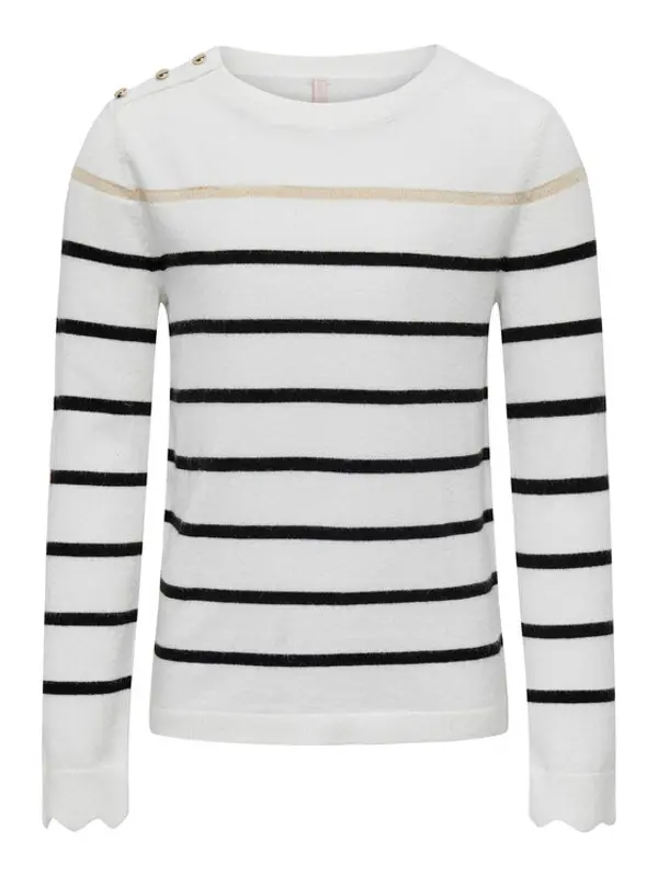 Kids ONLY Kids ONLY Džemper 15302613 Bijela Regular Fit