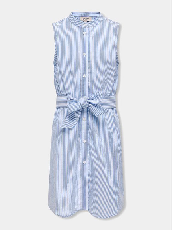 Kids ONLY Kids ONLY Haljina košulja Gsmilla 15320446 Svijetloplava Regular Fit