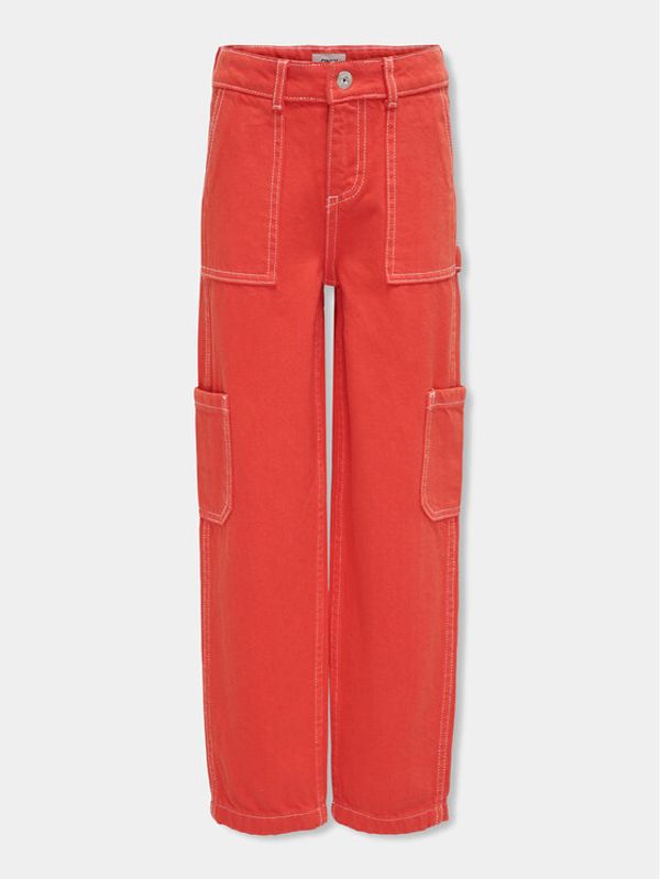 Kids ONLY Kids ONLY Hlače Vilje 15316877 Crvena Straight Fit