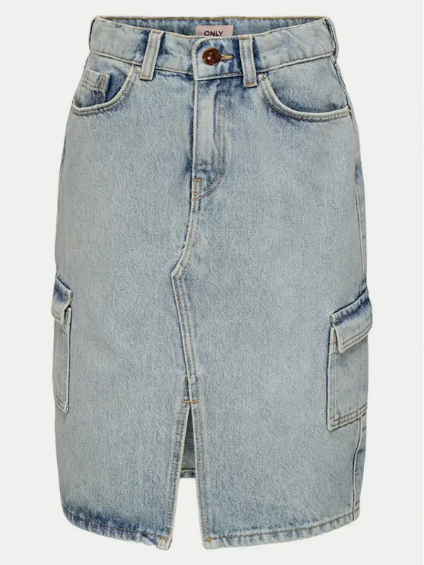 Kids ONLY Kids ONLY Jeans suknja Posey 15341484 Plava Regular Fit