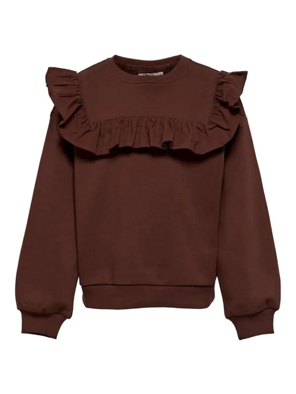 Kids ONLY Kids ONLY Majica dugih rukava Felia 15275359 Smeđa Regular Fit