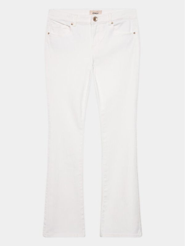 Kids ONLY Kids ONLY Traperice Royal 15313153 Bijela Flared Fit