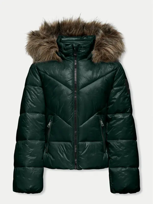 Kids ONLY Kids ONLY Zimska jakna 15324041 Zelena Regular Fit
