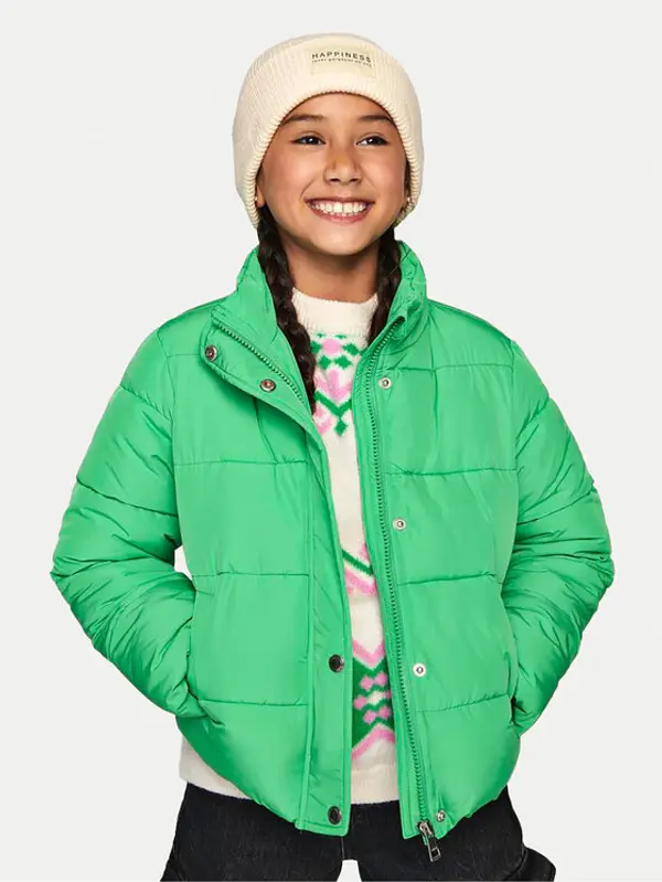 Kids ONLY Kids ONLY Zimska jakna 15325707 Zelena Regular Fit