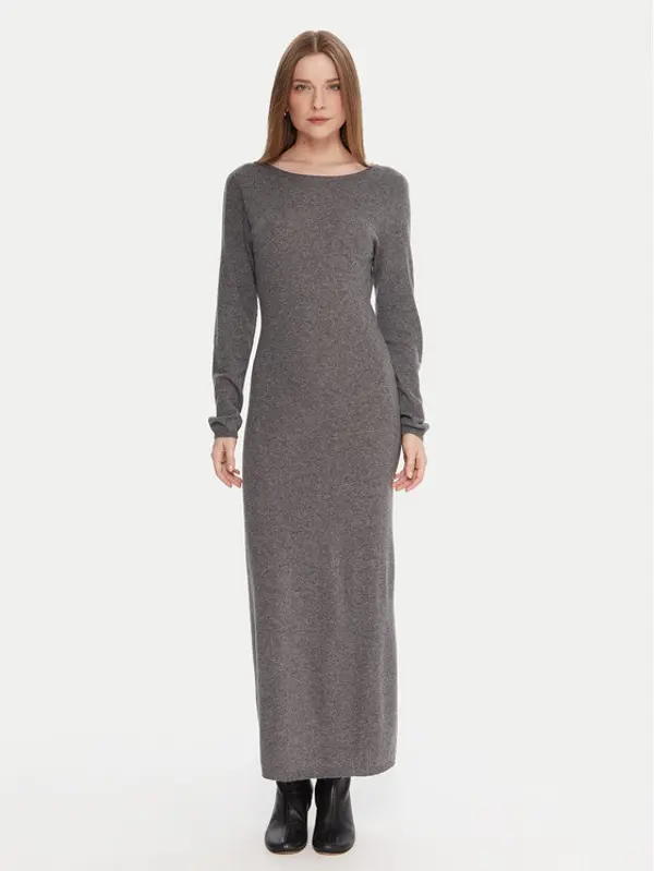 Kontatto Kontatto Džemper haljina 3M0964C Siva Slim Fit