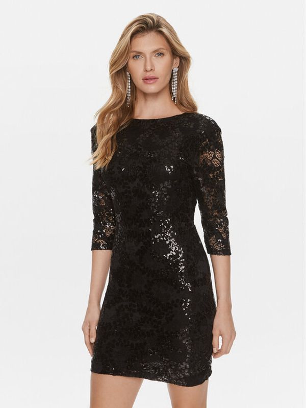 Kontatto Kontatto Koktel haljina BO350 Crna Slim Fit