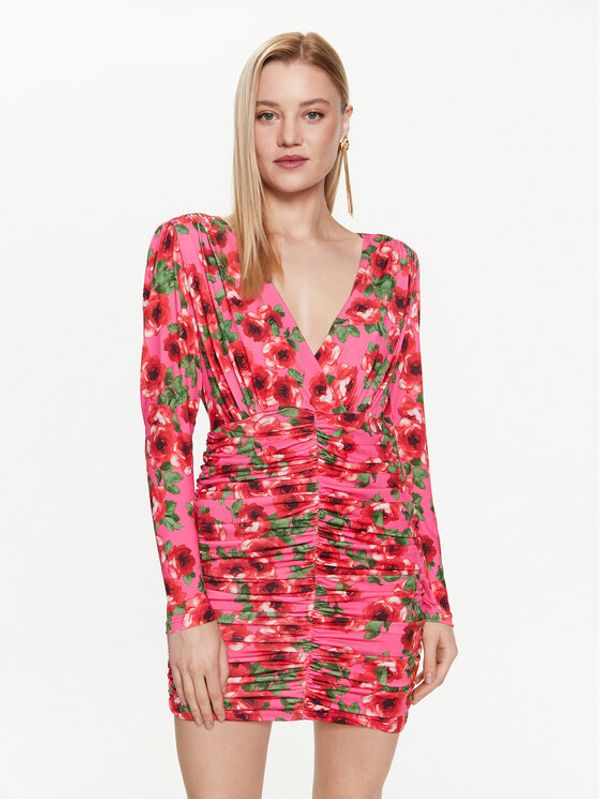 Kontatto Kontatto Koktel haljina MG5004 Ružičasta Slim Fit