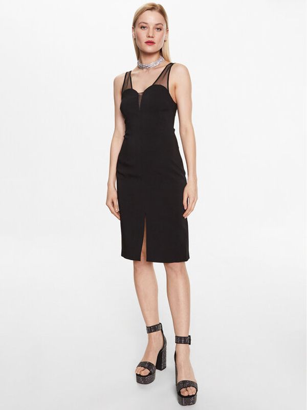 Kontatto Kontatto Koktel haljina NO1013 Crna Slim Fit