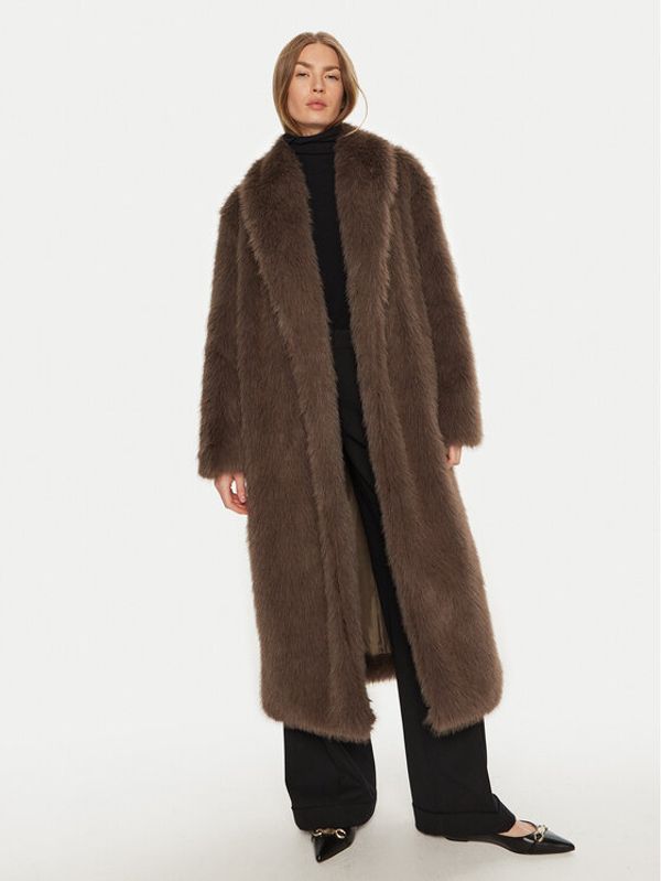 Kontatto Kontatto Krzno MA2011C Smeđa Regular Fit