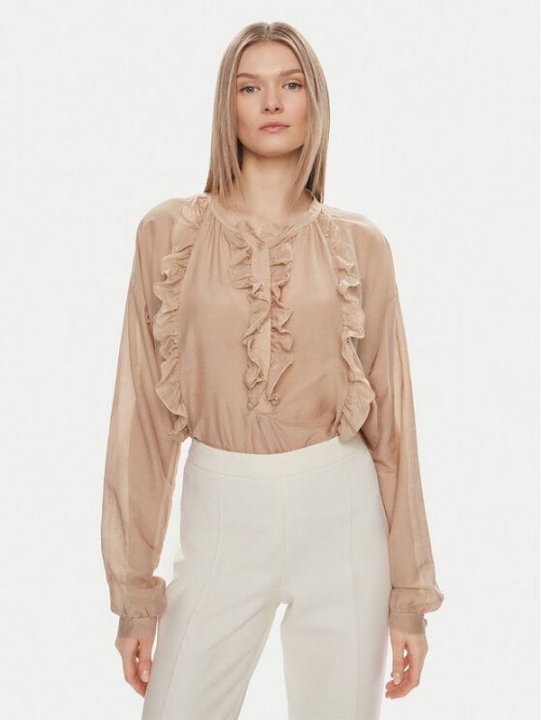 Kontatto Kontatto Majica B400C Bež Regular Fit