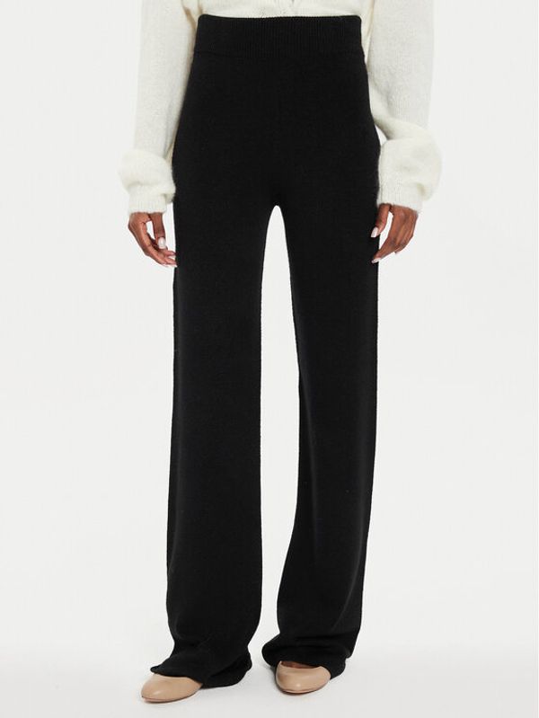 Kontatto Kontatto Pletene hlače 3M0148 Crna Regular Fit