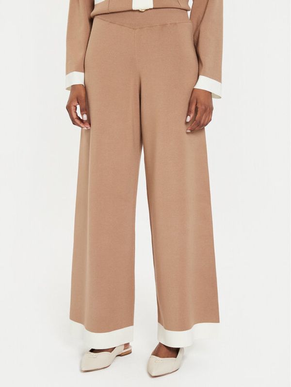 Kontatto Kontatto Pletene hlače 3M0259 Smeđa Regular Fit