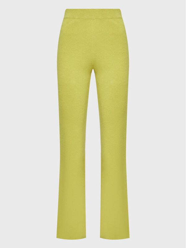 Kontatto Kontatto Pletene hlače 3M7762 Zelena Regular Fit