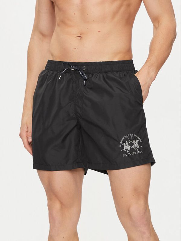 La Martina La Martina Kupaće gaće i hlače YMM001 PA023 Crna Regular Fit