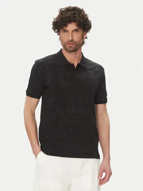 LA MARTINA La Martina Polo Allen MAP010 JS402 Crna Regular Fit