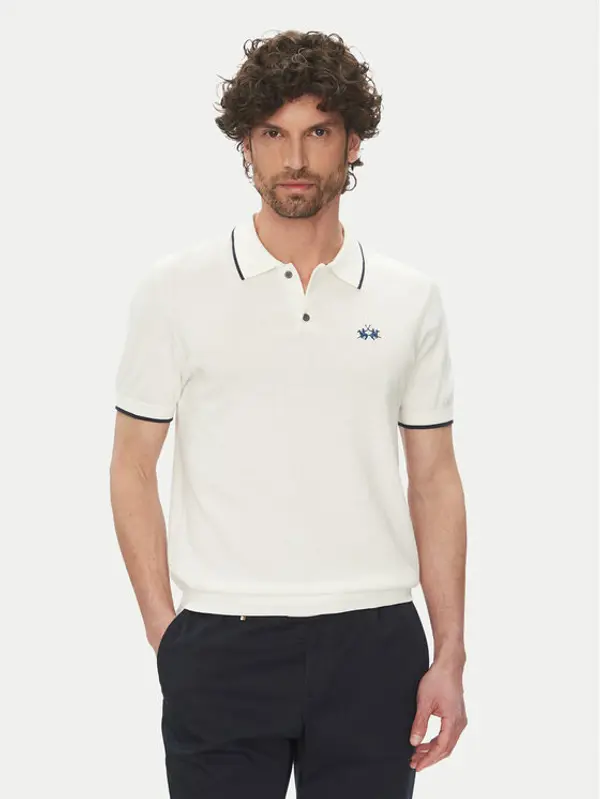 LA MARTINA La Martina Polo Austin MAS001 YC041 Bijela Regular Fit