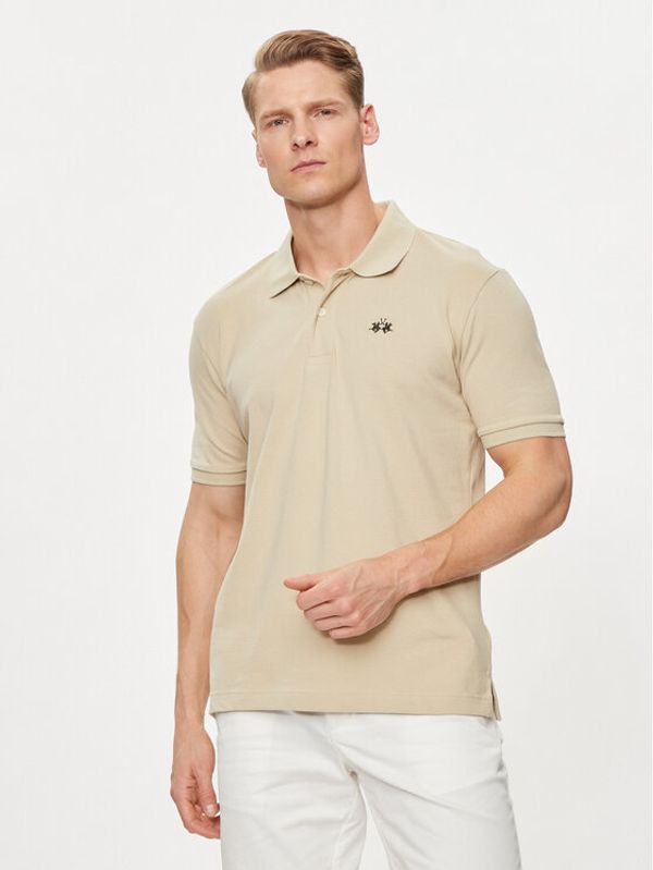 La Martina La Martina Polo BPMP01 PK031 Bež Regular Fit