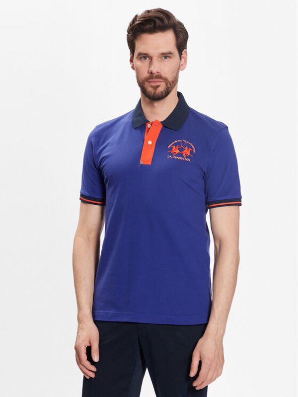La Martina La Martina Polo VMP005 PK001 Plava Slim Fit
