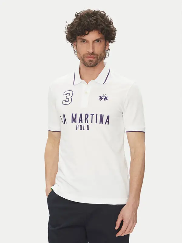 LA MARTINA La Martina Polo Yeshayahu MAP320 PK001 Bijela Regular Fit