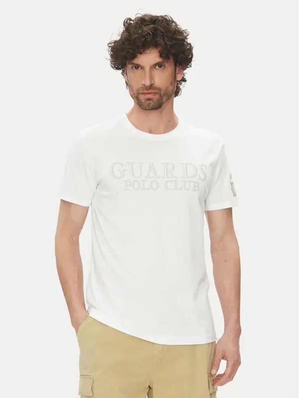 LA MARTINA La Martina T-shirt Anselm MARG31 JS206 Bijela Regular Fit
