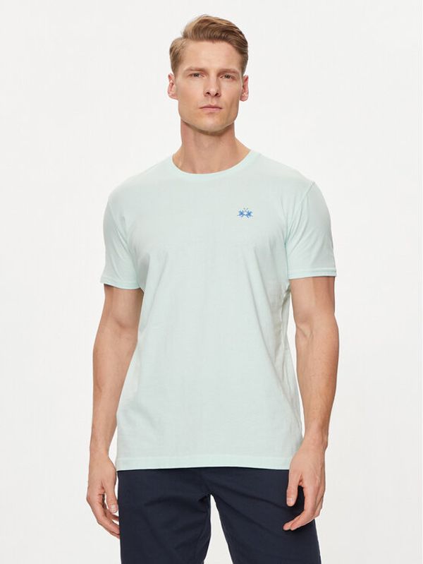 La Martina La Martina T-shirt YMR004 JS206 Zelena Regular Fit