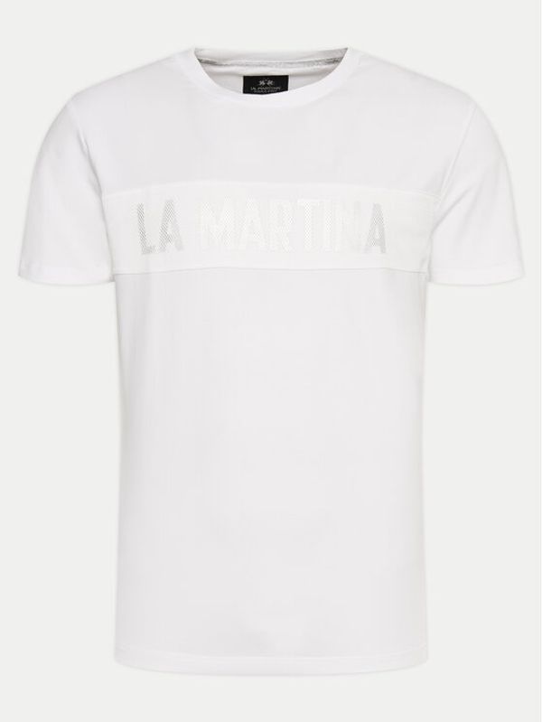 La Martina La Martina T-shirt YMR305 JS324 Bijela Regular Fit