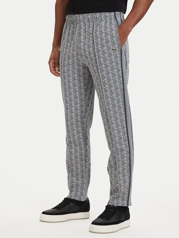 Lacoste Lacoste Donji dio trenerke Paris Monogram XH1440 Siva Regular Fit