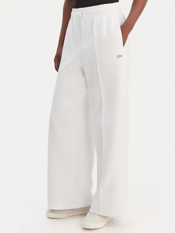 Lacoste Lacoste Donji dio trenerke XF0041 Bijela Relaxed Fit