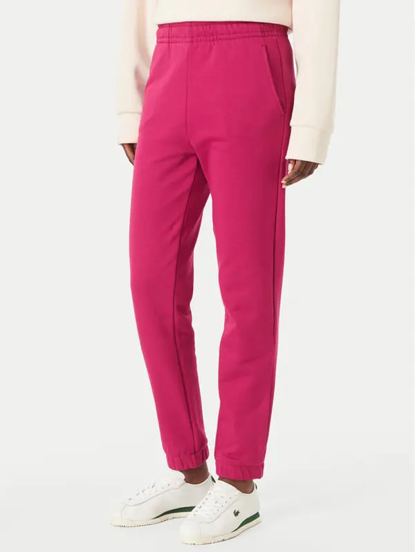 Lacoste Lacoste Donji dio trenerke XF5268 Tamno roza Regular Fit
