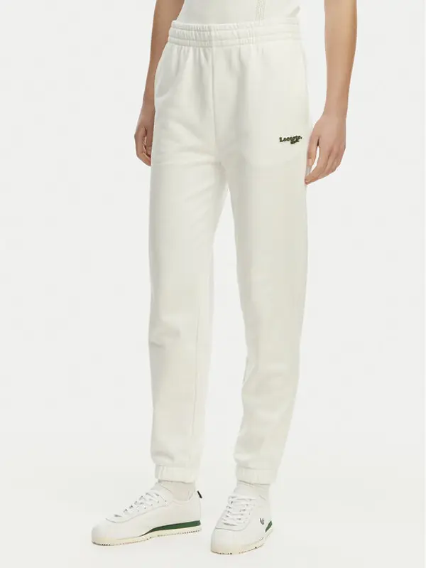 Lacoste Lacoste Donji dio trenerke XF7604 Bijela Regular Fit