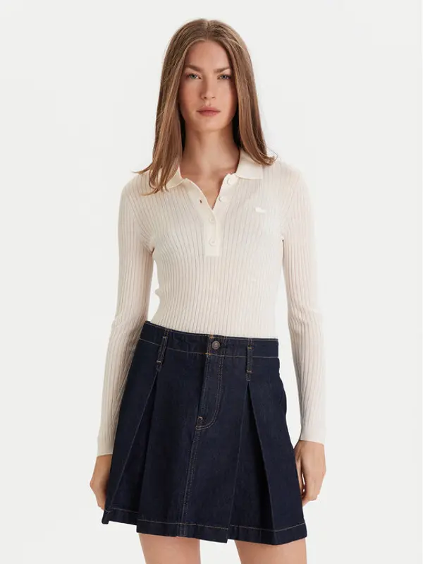 Lacoste Lacoste Džemper AF4006 Écru Slim Fit