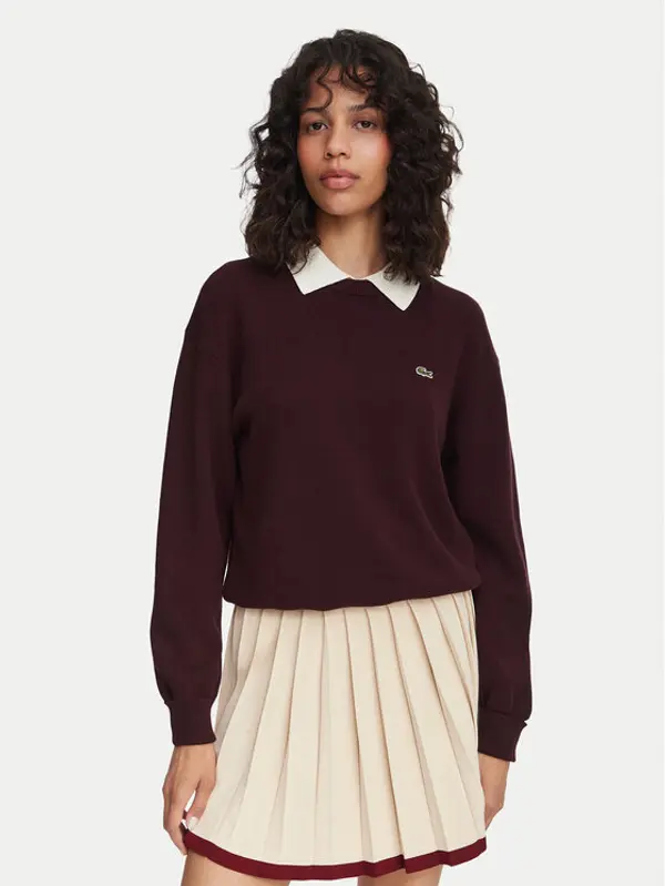 Lacoste Lacoste Džemper AF4158 Smeđa Regular Fit