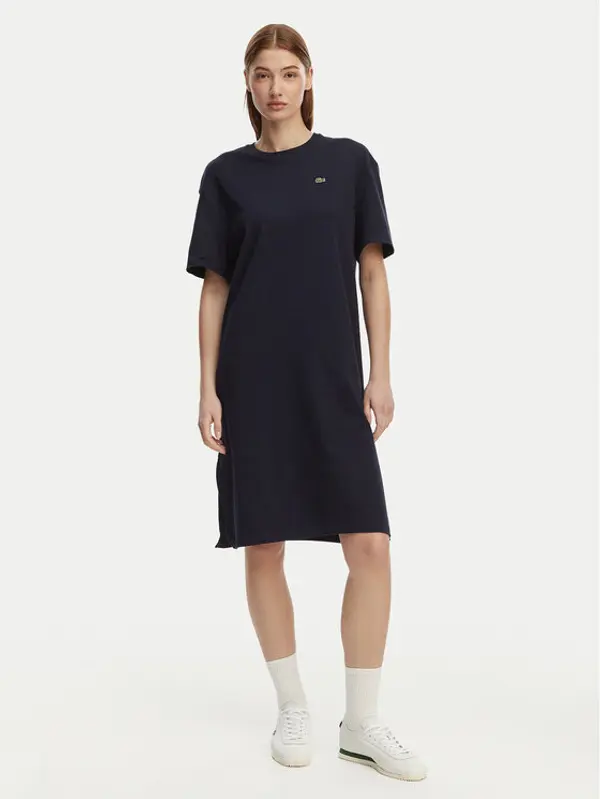 Lacoste Lacoste Haljina za svaki dan EF2883 Tamnoplava Oversize