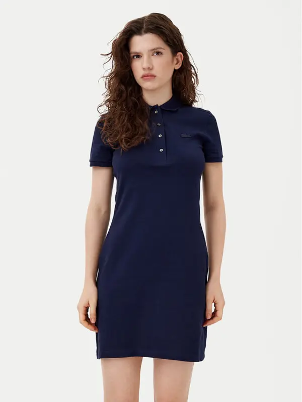 Lacoste Lacoste Haljina za svaki dan EF5473 Tamnoplava Slim Fit