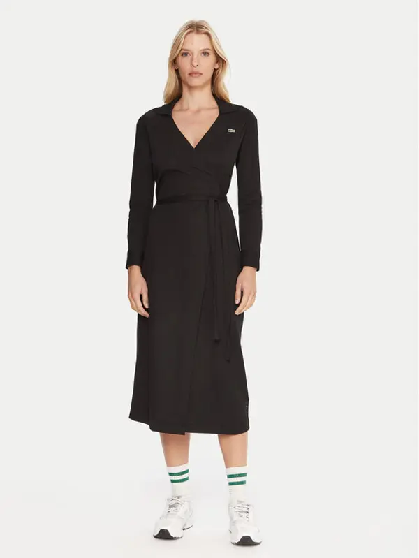 Lacoste Lacoste Haljina za svaki dan EF6022 Crna Slim Fit