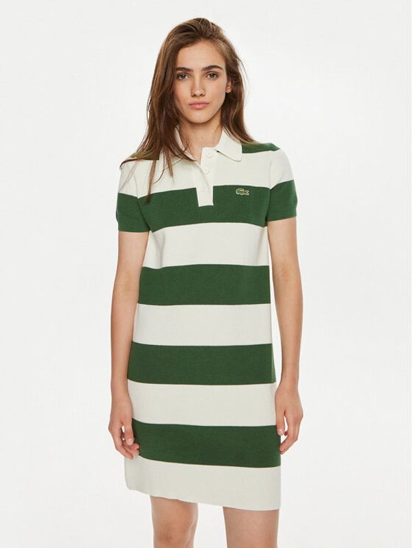 Lacoste Lacoste Haljina za svaki dan EF6919 Bijela Slim Fit