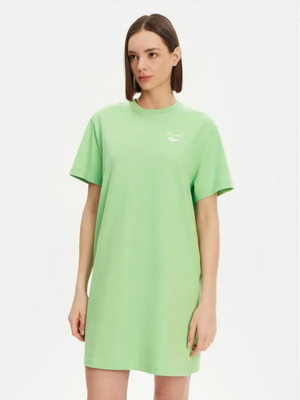 Lacoste Lacoste Haljina za svaki dan EF9573 Zelena Regular Fit
