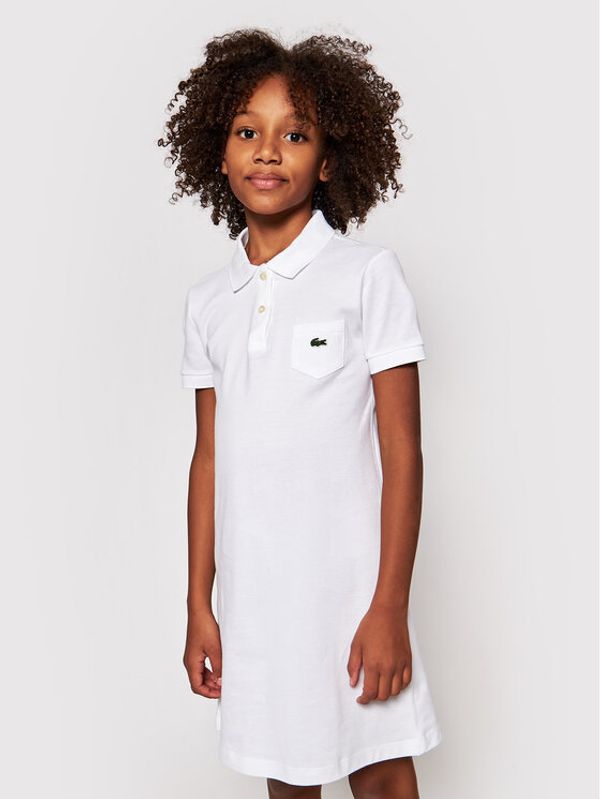 Lacoste Lacoste Haljina za svaki dan EJ2816 Bijela Regular Fit