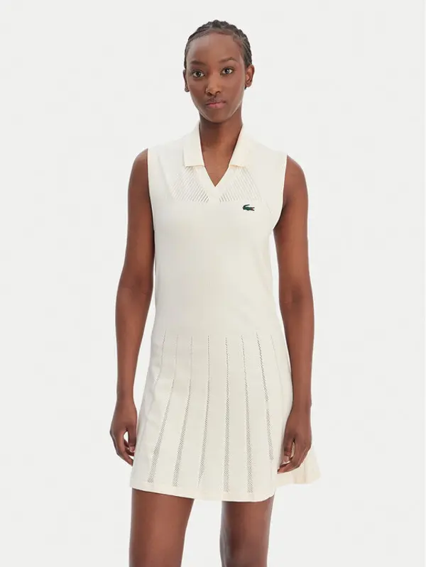 Lacoste Lacoste Haljina za tenis EF0615 Zelena Slim Fit