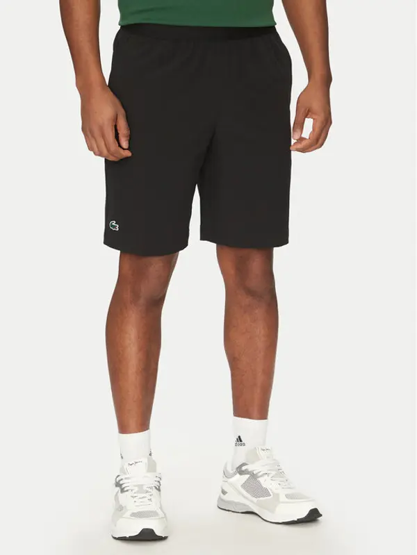 Lacoste Lacoste Hlače za tenis GH7452 Crna Regular Fit